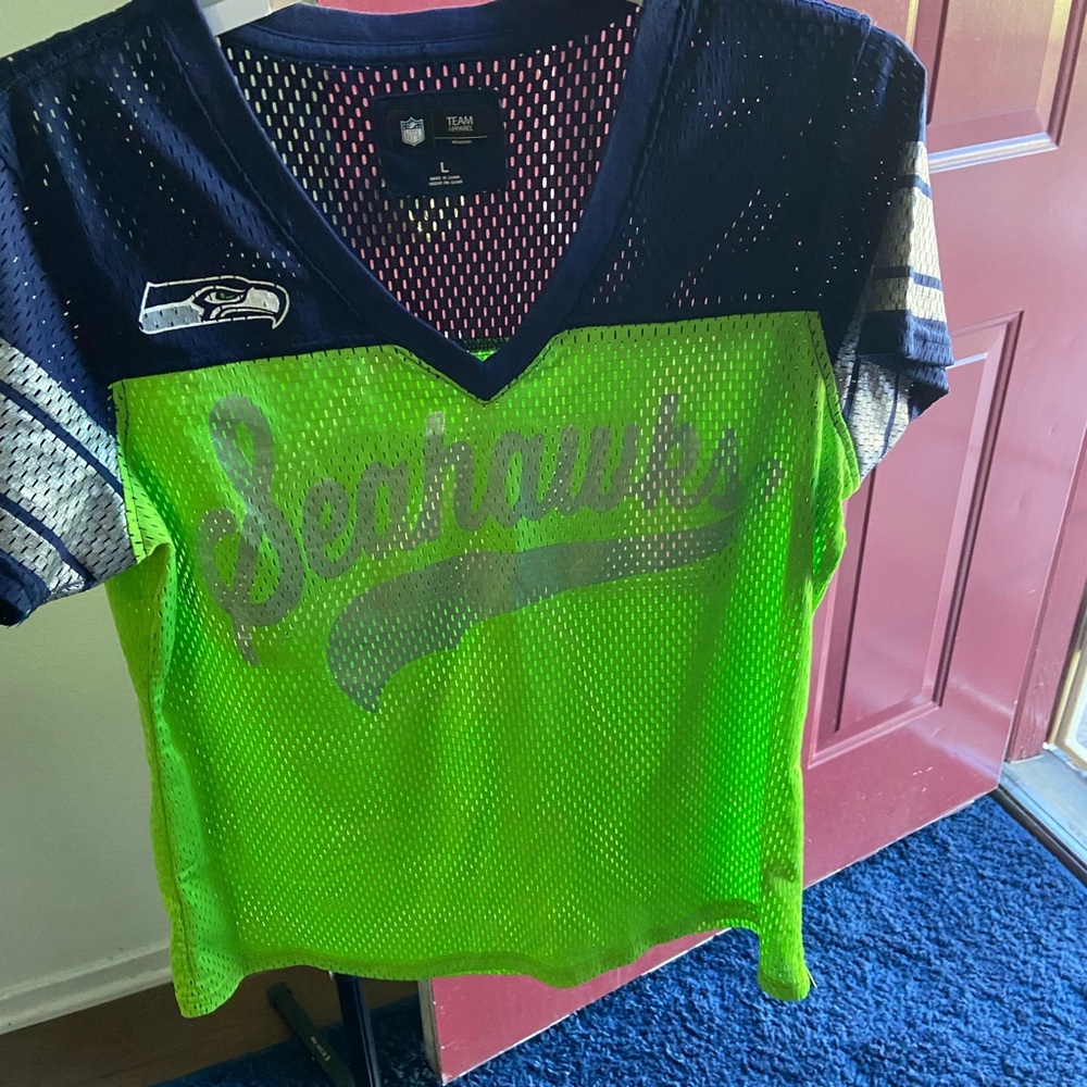 Team Apparel Green and Blue Performance Jersey